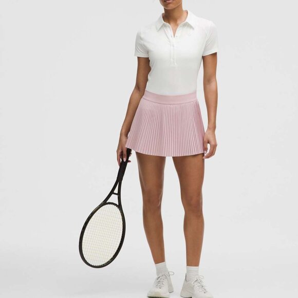 lululemon athletica Dresses & Skirts - Lululemon Varsity High-Rise Pleated Tennis Skirt Pink Haze